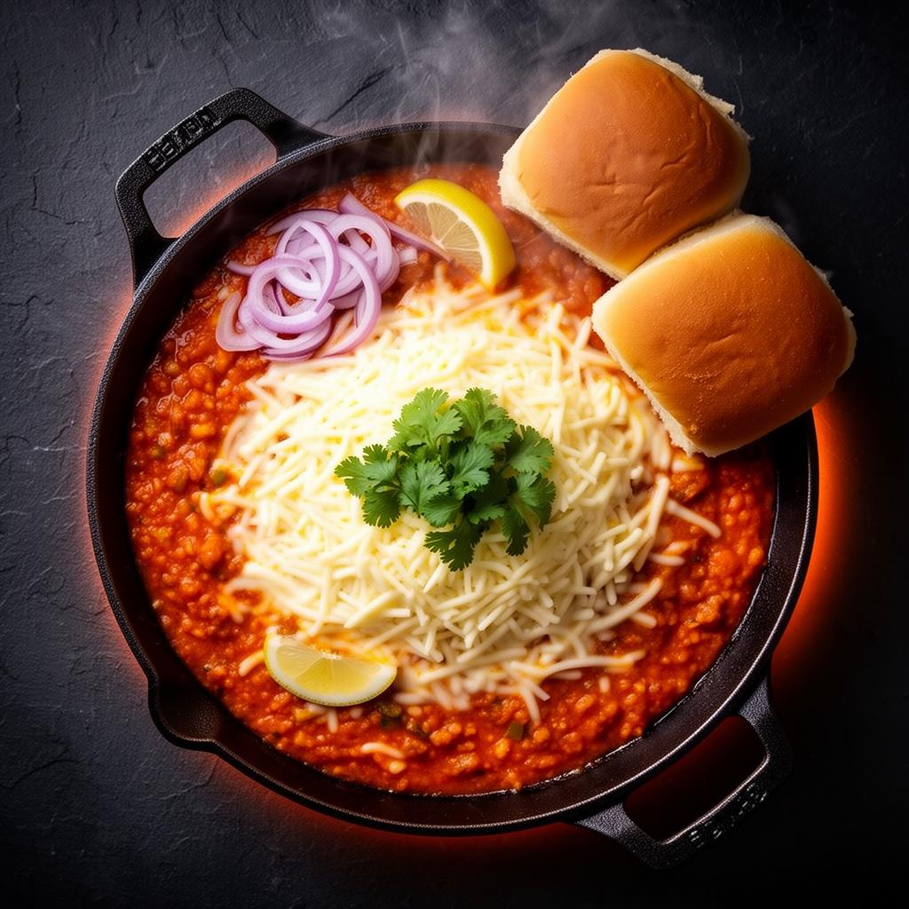 Cheese Pav Bhaji